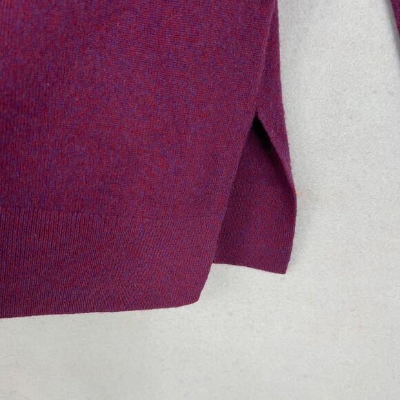Club Monaco Sweater Womens Small Purple Burgundy Cashmere Minimal Quiet Luxury - Picture 5 of 13